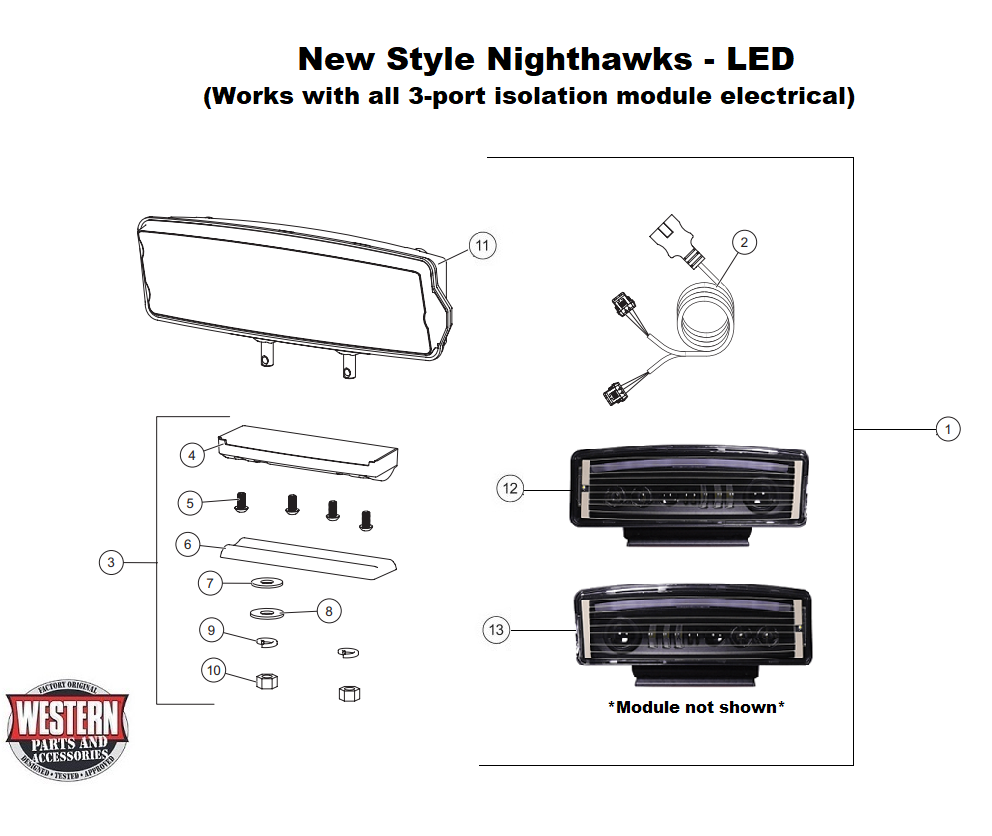 Headlamps,New Style Nighthawks - LED