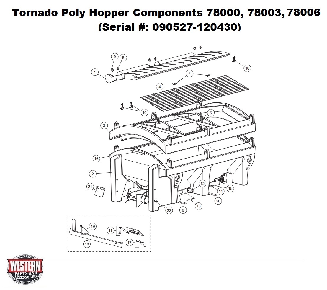 Tornado Poly Hopper Components