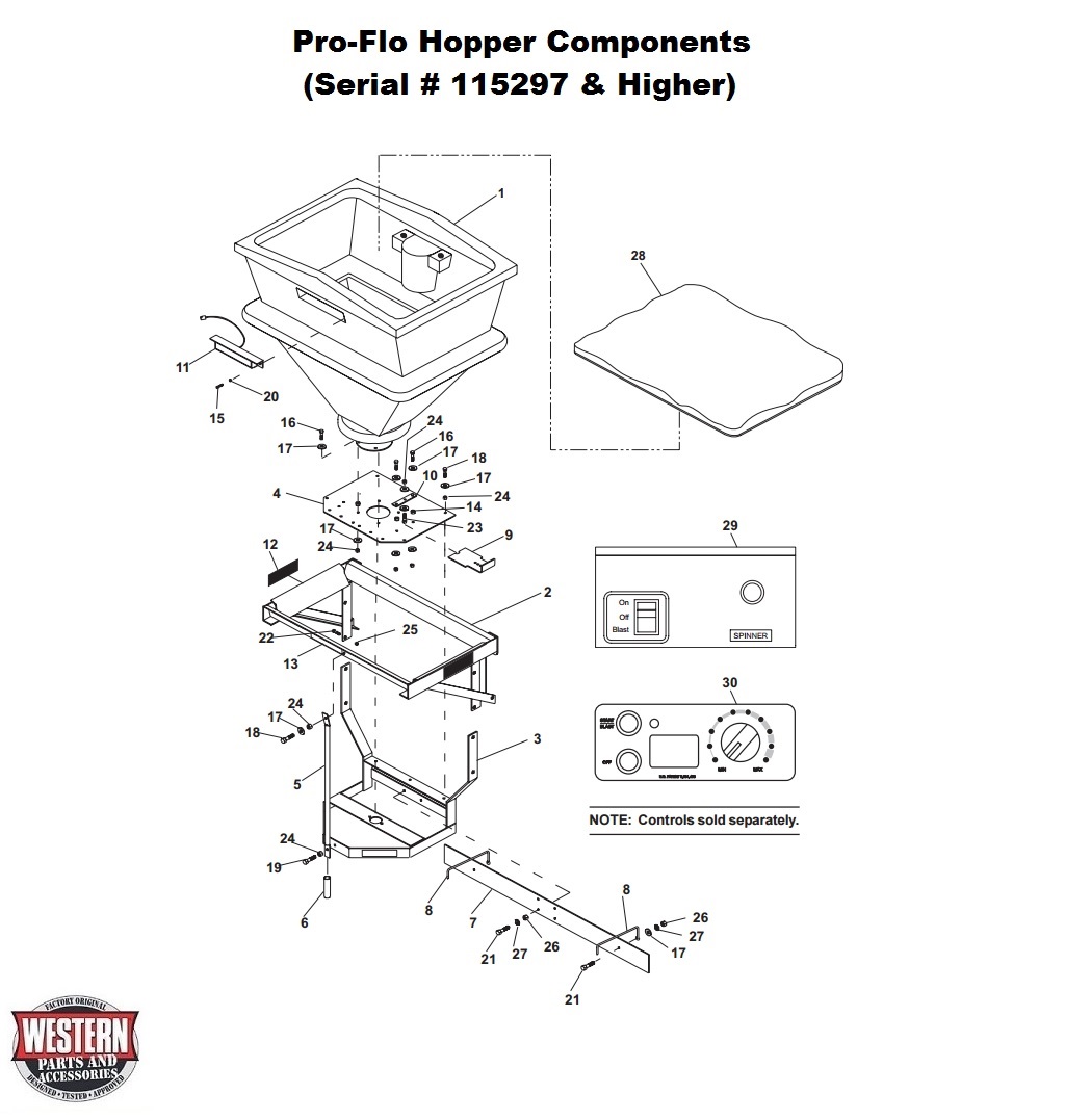 Hopper Components (Serial # 115297 &amp; Higher)