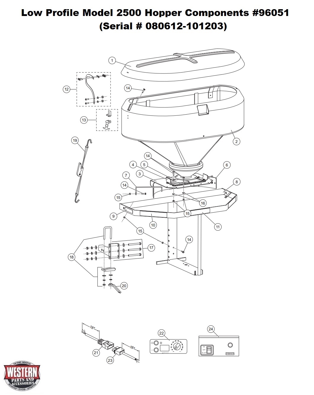 Hopper Components 96051 (Serial # 080612 - 101203)