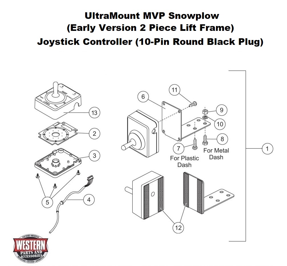 Controller - Joystick (10-Pin Black Plug End)