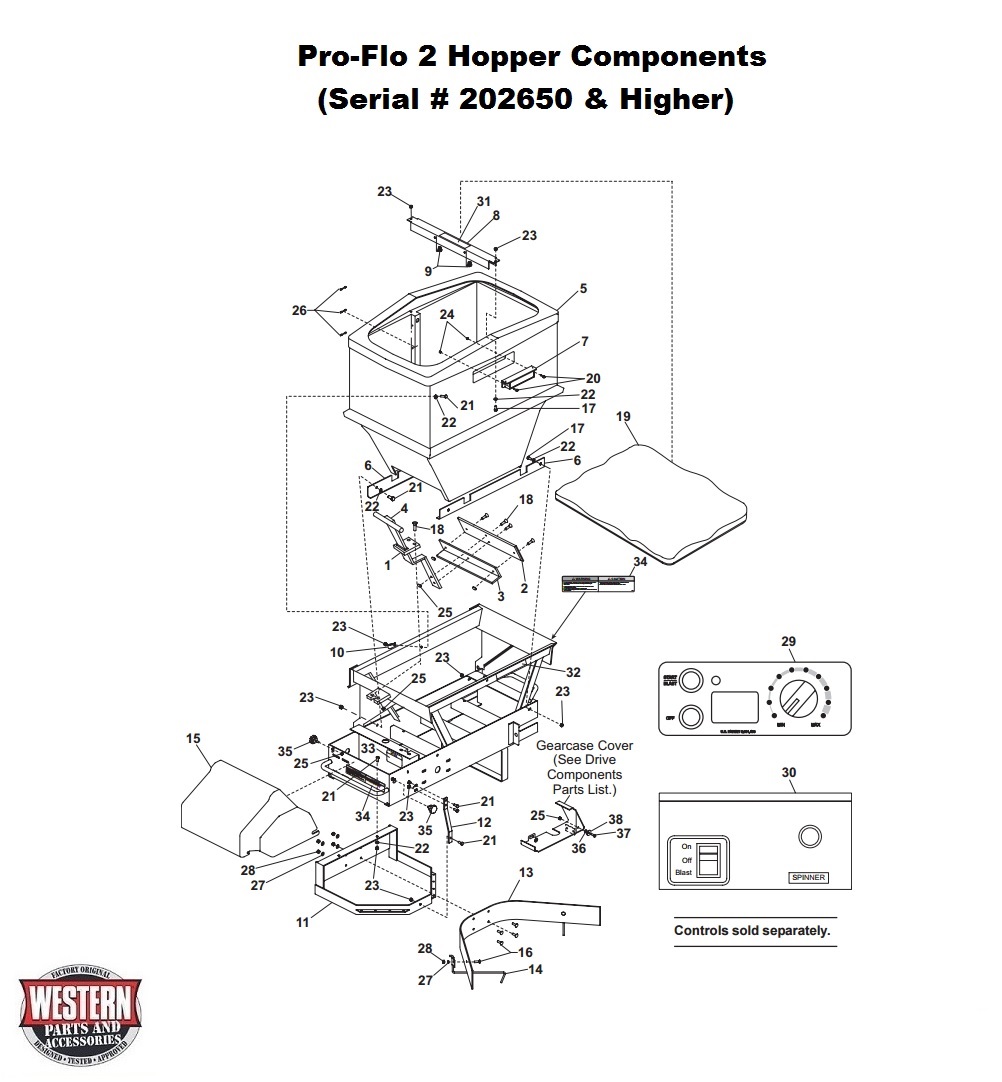 Hopper Components (Serial # 202650 &amp; Higher)