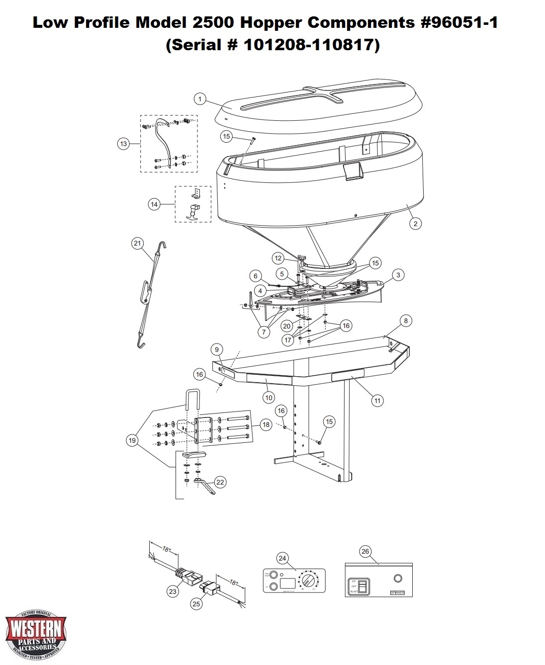 Hopper Components 96051-1 (Serial # 101208-110817)