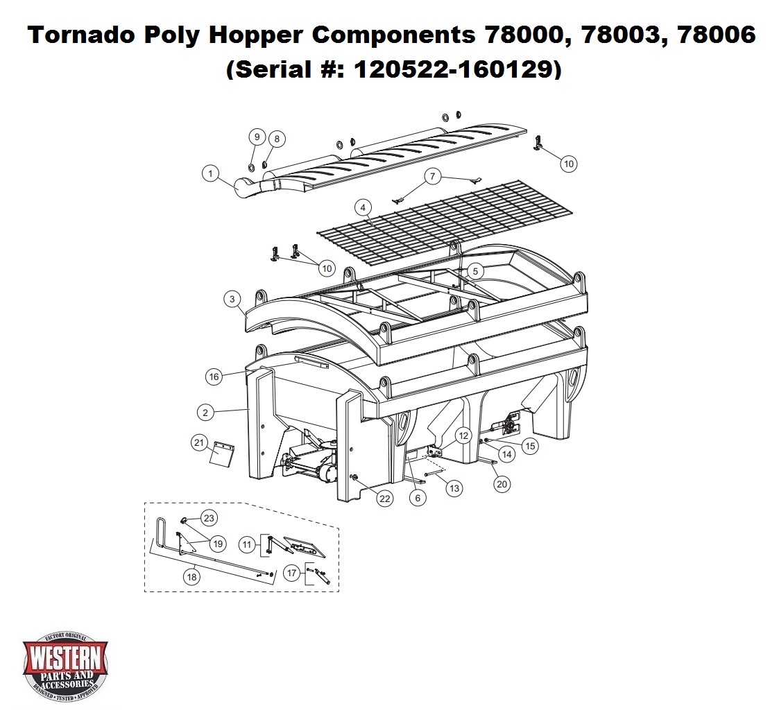 Tornado Poly Hopper Components 