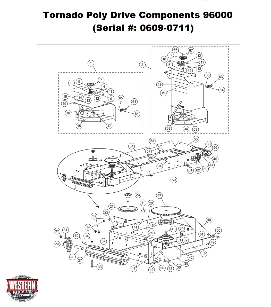 Tornado 1.25 Cu. Yd. (Serial # 0609 - 0711)