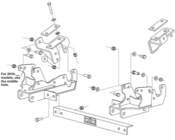 31269-1 WESTERN ULTRAMOUNT TRUCK MOUNT FORD #31269-1 2008-2016