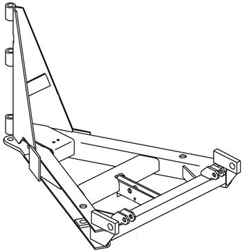 62601 WESTERN UNI-MOUNT V-PLOW (8-1/2')  A-FRAME