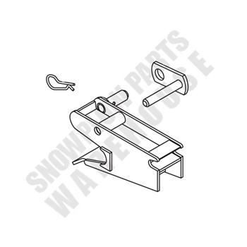 76718 WESTERN ULTRA MOUNT 2 RECEIVER KIT PASSENGER SIDE