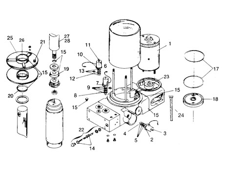 1306155 SAM Plow Parts, 1306155 SAM Plow Parts, Master Seal Kit similar to Meyer OEM: 15456